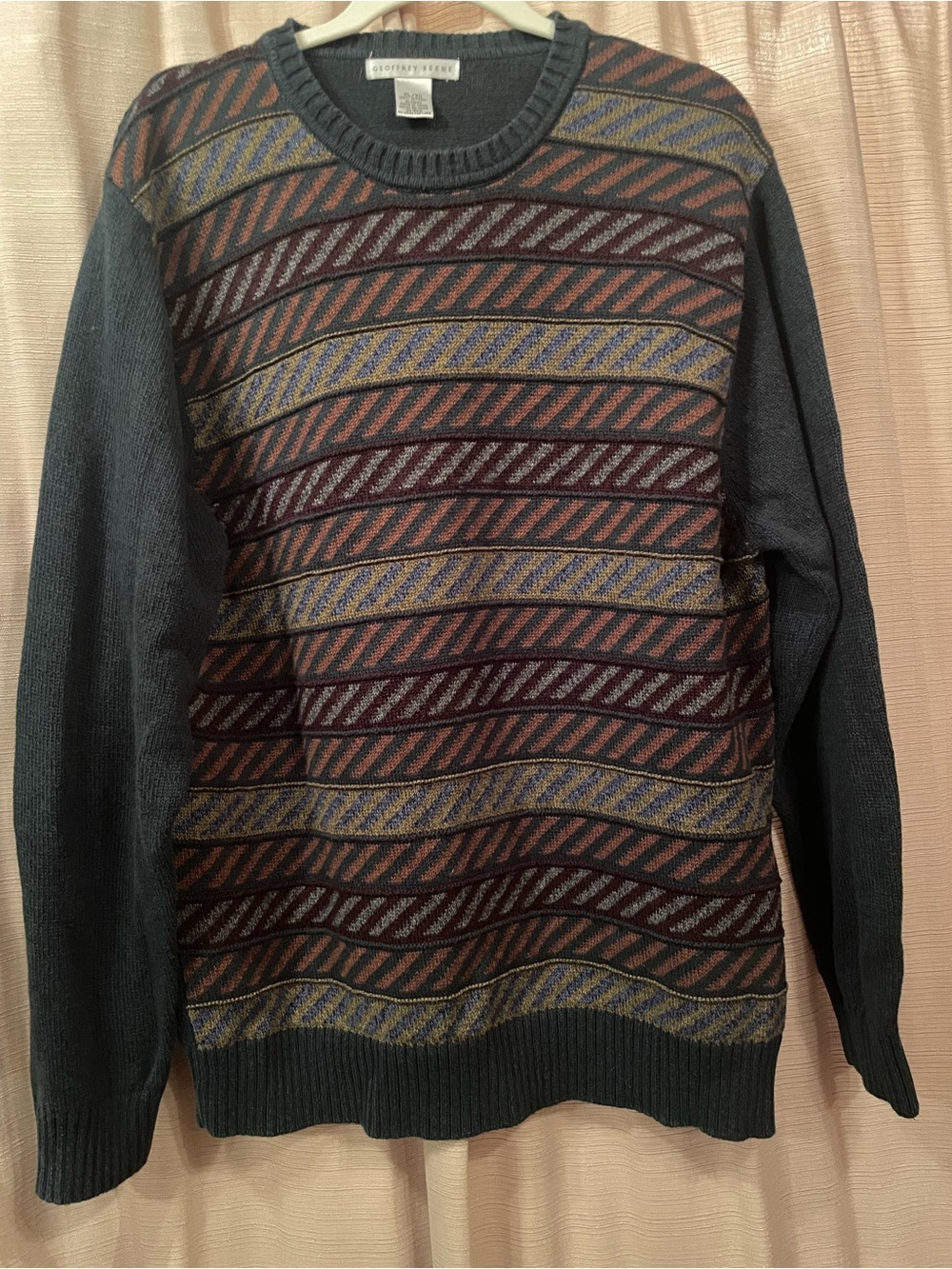 Vintage Men’s Geoffrey Beene 100% Cotton Sweater - XL